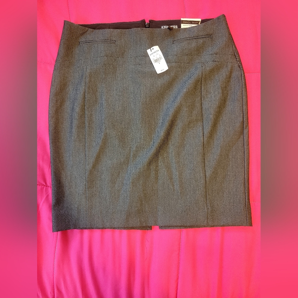 Express Gray Pencil Skirt - Classic Workwear New With Tags